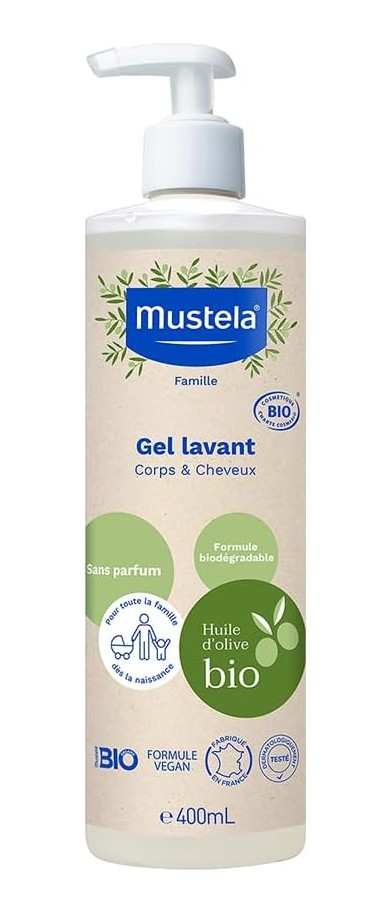 Mustela Gel Lavante Corpo E Cabelo Bio 400Ml